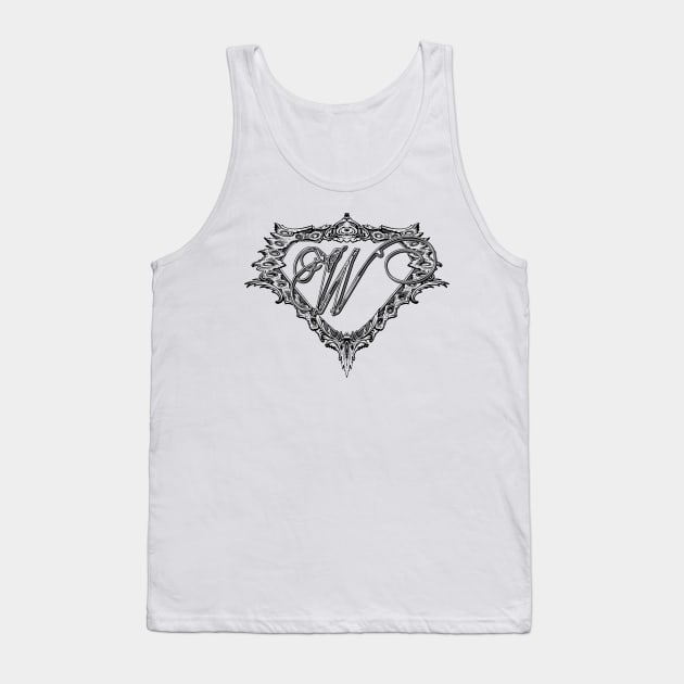 Super Sleek Style W Symbol Tank Top by Adatude